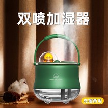 자연기화식가습기 Li Jiazhai 권장 가습기 작은 홈 침실 데스크탑 음소거 사무실 대형 스프레이 충전 공기 정화 아로마 테라피 임산부와 아기 대용량 소녀 선물, [06] 진주백색안심안심 이중용도 나노 더블스프레이 다