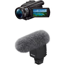 소니 FDR-AX700 4K 캠코더 핸디캠 FDR-AX700 블랙, 마이크 세트