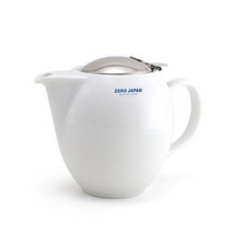제로재팬 도자기 라운드티팟 1인용 350ml 화이트
