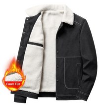 캐주얼 가을 겨울 양모 재킷 남성용 오버 사이즈 긴팔 코트 빅사이즈