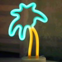 LED 네온 전구 USB 조명등 (야자수), 단품