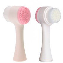 듀얼 양면 실리콘 미세모 모공브러쉬 폼클렌징 딥클렌징 코 블랙헤드 모공 세안브러쉬, 세안브러쉬 민트