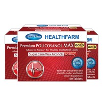 (뉴질랜드) Healthfarm 헬스팜 프리미엄 폴리코사놀 맥스골드 66.8mg 60정 3팩