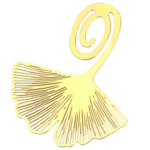 제이앤씨 메탈북마크 8종 금장 책갈피 독서용품 선물용, 06.메탈북마크-은행잎