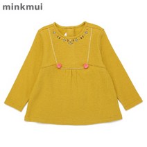 [밍크뮤] (유아) 슬라빅 자수 롱 티셔츠_37C2533406