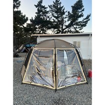 텐트 우레탄창 카즈미 비바돔 거치형 윈터캠핑, 스모그, 카키 색상 (비바돔플러스 색상)