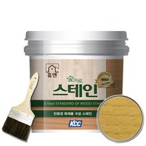 KCC 홈앤스테인 수성스테인 0.9L 오일스테인 친환경, 라이트옐로우2