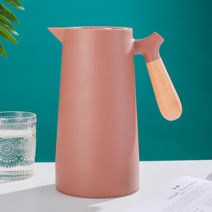 보온 보냉 가정용 식당 주전자 테이블팟 1L 손잡이 커피 핸들 텀블러, 커피색-1000 ml