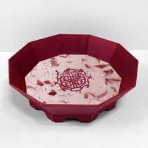 한지 과반 DIY 한지공예 만들기세트 두리한지공방, 17.10각과반(중-1)_빨강