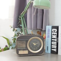 전통찻집 레트로 카페 옛날 탁상시계 인테리어시계 독서실 손님방 독서실용, 그레이