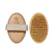 Rosebud Woman Perfect Skin Brush 드라이 브러싱용 순환 개선 각질 제거 비건 지속 가능(1개) 미국직송 279333