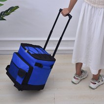캐리어 쿨러백 접이식 아이스박스 블루 바퀴, 상세페이지 참조, 상세페이지 참조