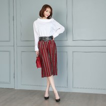 프랜즈 7부 날씬체크팬츠