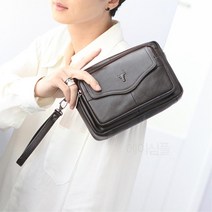 20대 남자 지갑 핸드폰 수납 가죽 손가방 남성클러치백 남자파우치백 일수백 20대남자가방 남자맨스백 30대