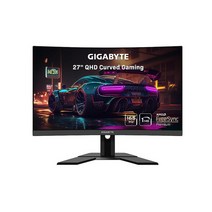 GIGABYTE G27QC A (27인치 165Hz 1440P 곡선형 게이밍 모니터 2560 x 1440 VA 1500R 디스플레이 1ms (MPRT) 응답 시간 88% DC, QHD | 165Hz 1ms | 27