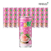 해태음료 코코팜 피치핑크 복숭아, 240ml, 30개
