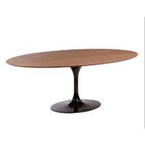 놀 사리넨 다이닝 튤립 테이블 이태리 천연 대리석, 목판 블랙 프레임 2x1.2m