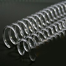 제본용 코일링 코일링제본기 투명색 코일링제본기:No4629ea, 18mm2Kg 약130개