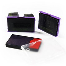 샤이니 자동스탬프 전용 교체용 리필 잉크 패드 S-800번대 청색 적색 먹색 블루 녹색 무지, S-834E, 2도(먹색+적색)