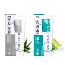 [킹피셔] 내추럴 치약세트 민트+알로에베라 티트리민트, 단품