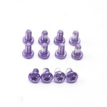 자전거부품 자전거튜닝 자전거부속 12pcs m5x9mm 디스크 브레이크 로터 볼트 스틸 풀림 방지 t25 mtb 브레이크 디스크 나사 사이클링, 자주색