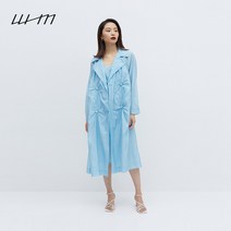 캐주얼 백합 워싱 가방 단추 보온 평소WHM 우먼 사이드월, C01-푸르스름한
