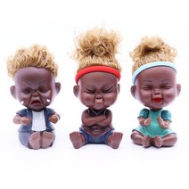 [쓰리몰] 3P세트 그때 그 시절 추억의 못난이 인형 저금통 헤어밴드 장식품 인테리어소품 집들이선물 신혼선물 카페소품, 욕심쟁이/심술쟁이/행복한아이