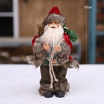 산타 인형 크리스마스 장식 소품 45cm 높이 클로스 창 호텔 쇼핑몰 휴일 분위기, 6.F-30CM
