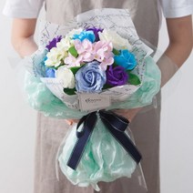 코튼비누장미꽃다발 44cm P5 FMBBFT 조화 졸업식 입학, 핑크