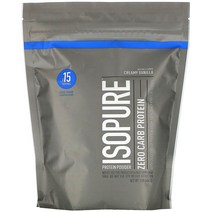 Isopure 이소퓨어 제로 카브 프로틴 단백질 가루 파우더 크리미 바닐라 Zero Carb Protein Powder 454g, 1개