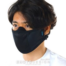 이호토 AIR 항균 라이트마스크 빨아쓰는 효성 비말차단 은나노 마스크, 블랙