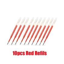 샤오미 Mijia 메탈 로그인 펜 볼펜 서명 0.5MM PREMEC 부드러운 스위스 리필 검정/파랑/빨강 잉크, 10pcs Red ink