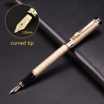 만년필선물 저가 신제품 골든 드래곤 만년필 럭셔리 비즈니스 사무실 선물 금속 0.5/1.0mm 잉크 펜 학용, 08 gold 1.0mm, 한개옵션1