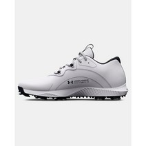 [국내매장판] 언더아머 남성 UA Charged 드로 2 와이드 골프화 White / Black3026401