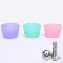 VNAKER PU 고무 롤러 스케이트 토 스토퍼 1쌍 나사 포함 (옐로우), Jelly Blue