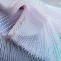 아코디언 부드러운 주름 직물 정장 diy 디자인 무대 모양 패션 소재 미터로 배경 장식, Straighten 1X1.45 M, taro white