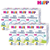 [해외직구][힙] 바이오 콤비오틱 1단계 600g 8팩, NEW 힙 1단계 600g x 8팩