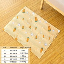 강아지수영장 애완견 쿨링 매트 아이스 테디 애완 동물 시원한 고양이 여름 젤 냉각 개, XS, 1.carrot - XS