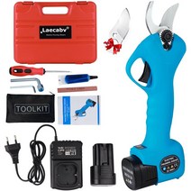 해지트리머무선 전정 가위 16.8V 리튬 이온 전문 전기 배터리 2 개 포함, 01 EU with 2 batteries