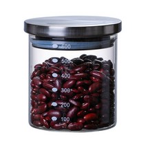 커피 원두보관 통 커피통 원두통 유리 캐니스터 FR0.6L