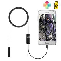 배관내시경 하수구내시경 카메라 5.5 MM 내시경 카메라 6 led 조정 가능한 IP67 방수 USB 안드로이드 유연, 02 1.5m
