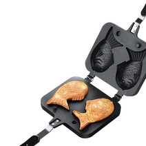 dmwd squid burning fish shape model non-stick waffle iron maker 2 몰드 가정용 주방 diy 케이크 디저트 요리 팬 가스 전용, 없음