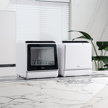 하츠 프리스탠딩 미니 식기세척기 소형 무설치 투명 CDW-420J CDW-421J, A_화이트_CDW-420J+사은품 행주
