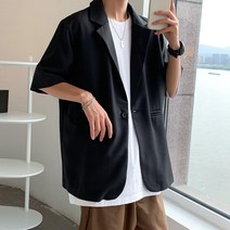 반팔 7부 블레이저 아우터 자켓 하객룩 여름 마이