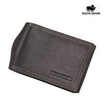 BISON DENIM 바이슨데님 남자 남성 수제 가죽 중지갑 반지갑 머니클립 W9348