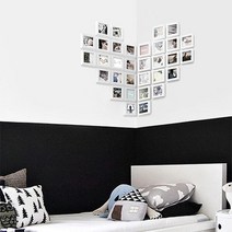 아트박스/에이모노 하트월 인스타프레임 32P 세트, 소호15화이트