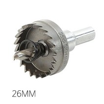 세양 홀쏘 홀커터 26MM 천공깊이 8mm 철판 합판 함석[W782D8C]