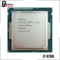 인텔 코어 i7-4790 i7 4790 3.6GHz 쿼드 코어 CPU 프로세서 8m 84w lga 1150, 협력사