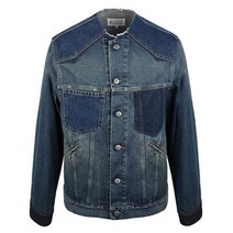 메종 마르지엘라 22SS S50AM0561 S30561 979 남성 카라 리스 데님 자켓 S50AM0561S30561979