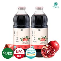 투오가닉 물넣지않은 유기농 석류즙 100% 석류 착즙원액 주스 1000ml, 없음